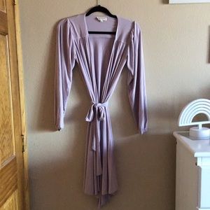 Beautiful lavender wrap dress